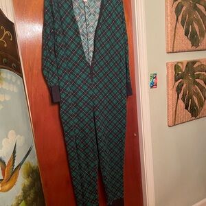 Victoria's Secret Green and Blue Sleeper with Geometric Pattern